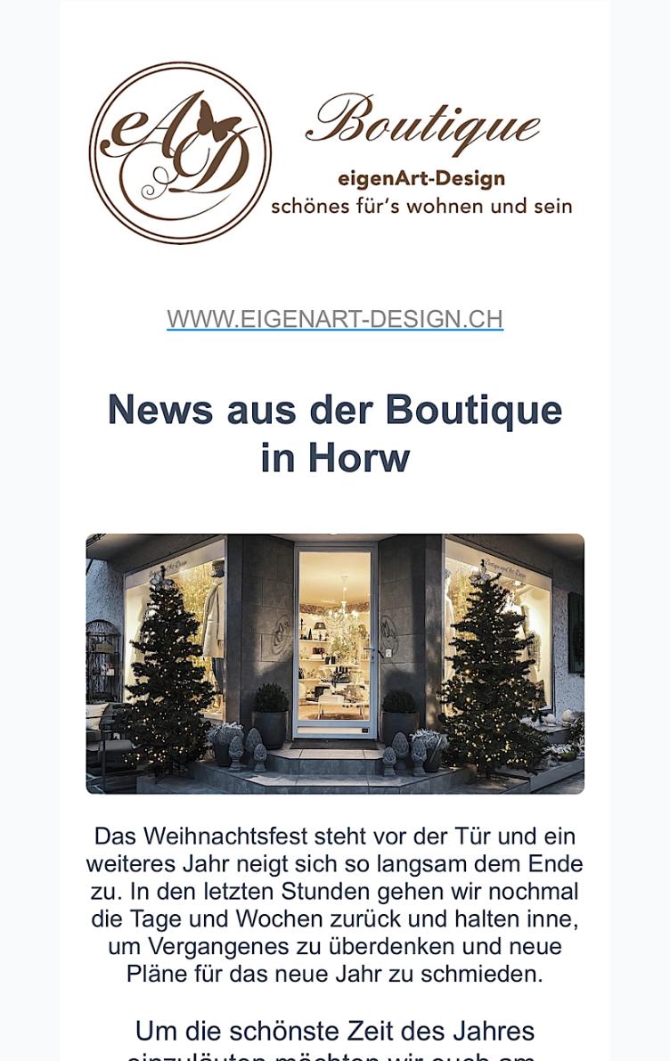 Der eAD-Weihnachts-Newsletter 2023