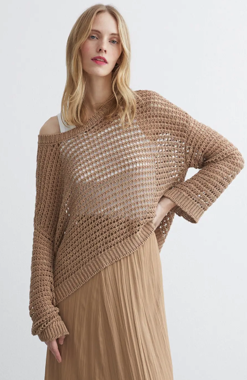 Ajour Pullover *soft toffee*