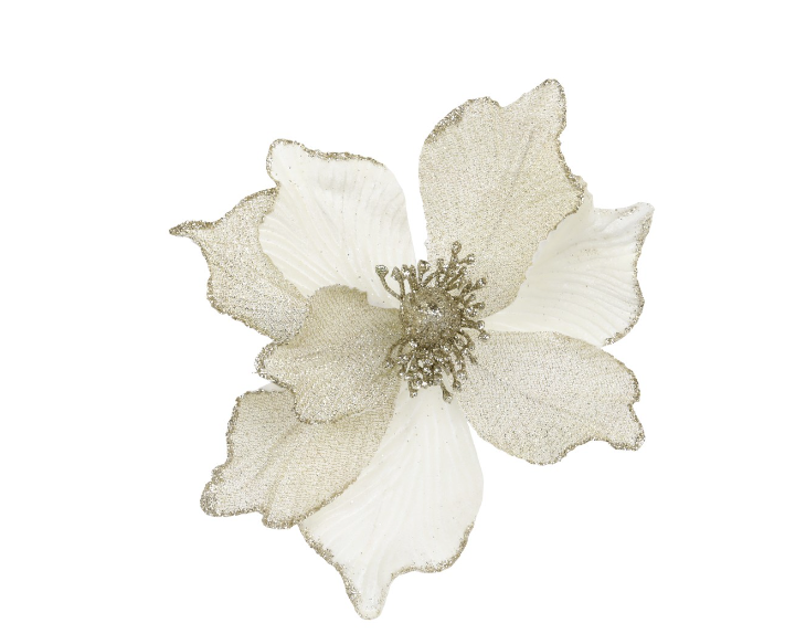 Dekorative Blume am Clip 20cm - 1