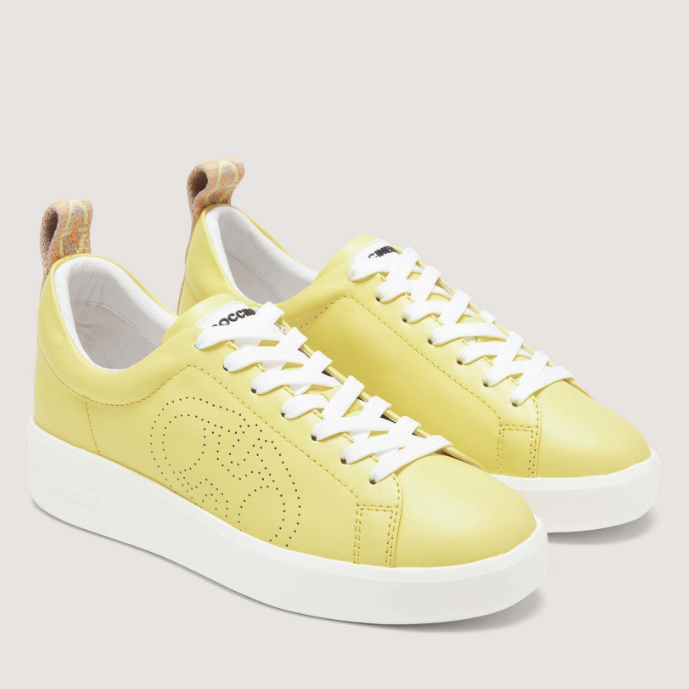 Leder Sneaker *lemon*
