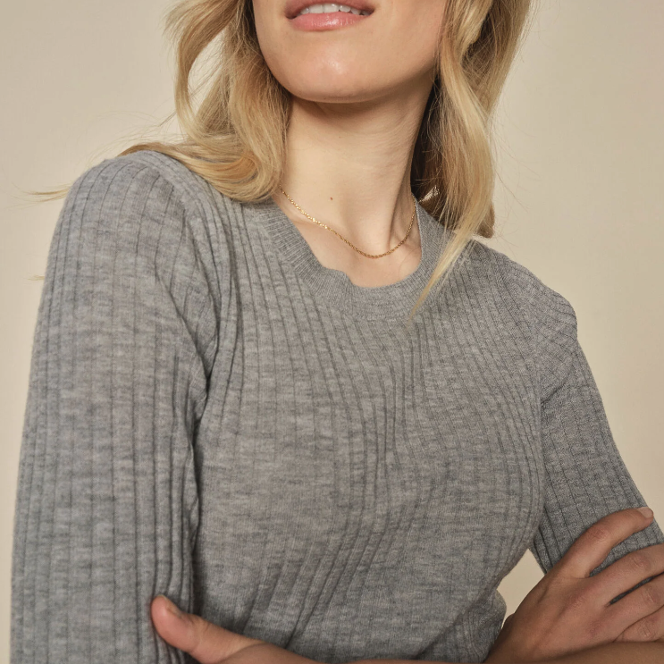 MMRelena Rundhals Strick-Pullover - 1
