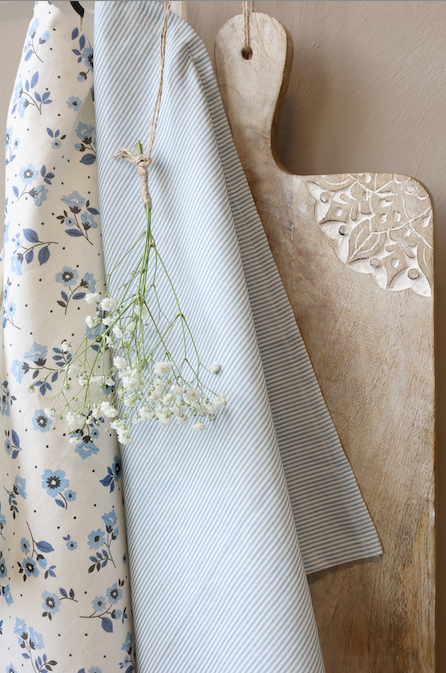 Geschirrtuch *sky blue* schmale Streifen