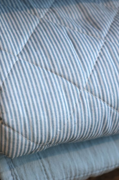 Quilt / Plaid *maritimes Streifenmuster* - 1