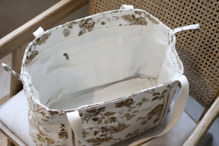 Shopper / Tasche mit Goldmuster - 3