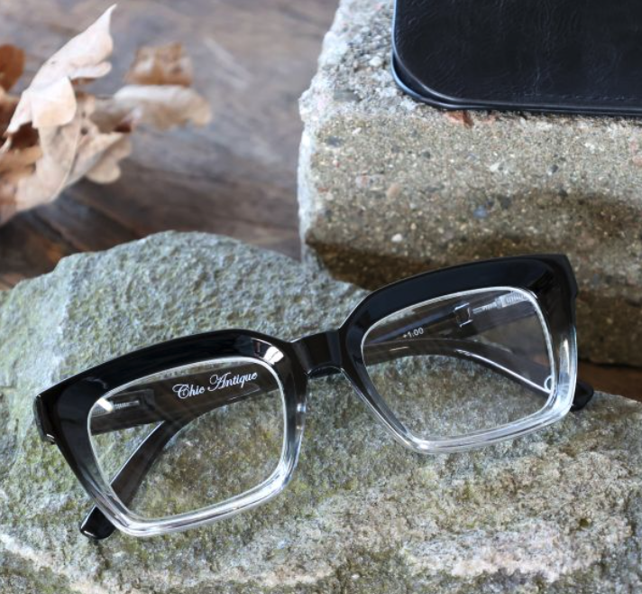 Lesebrille 2-farbig *schwarz&klar*