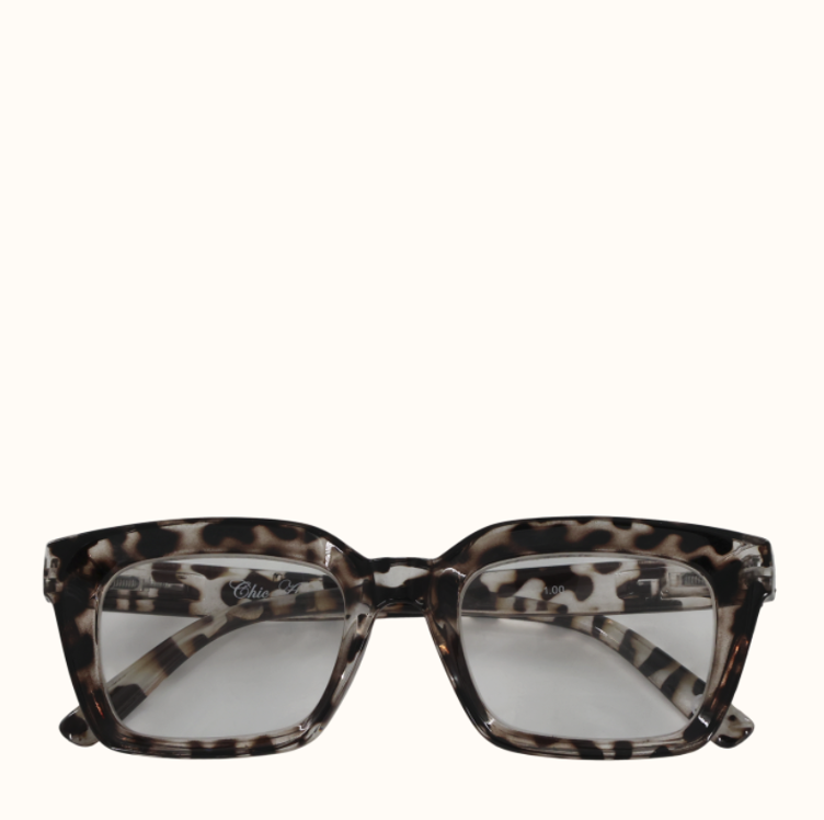 Lesebrille mit Leopardenmuster - 0