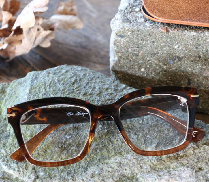Lesebrille mit Golddekor *2-farbig*