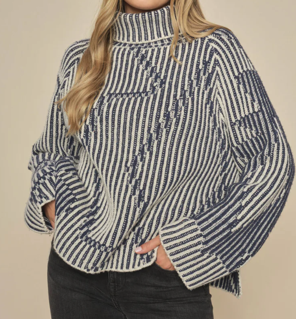 MMHelna Rollkragen-Strick-Pullover