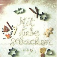 Serviette *Mit Liebe gebacken*