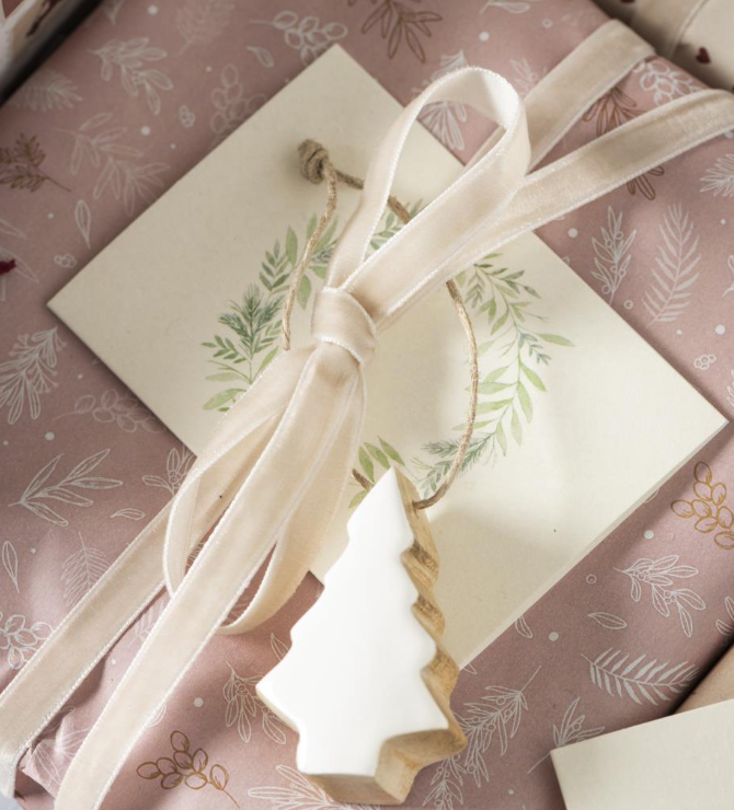 Velourband auf Spule 10m beige - 0