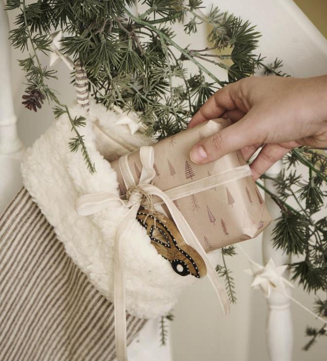 Velourband auf Spule 10m beige - 1