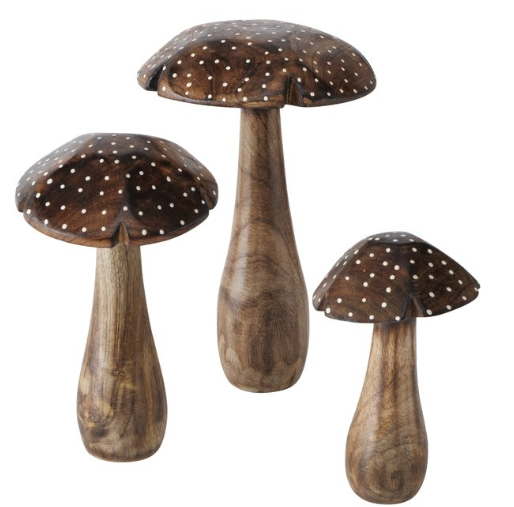 Herbstdekoration *Pilz* im 3er Set