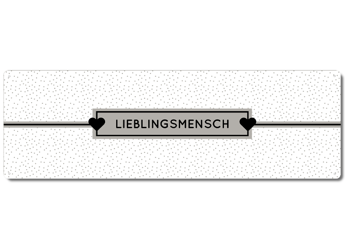 Textschild *Lieblingsmensch*