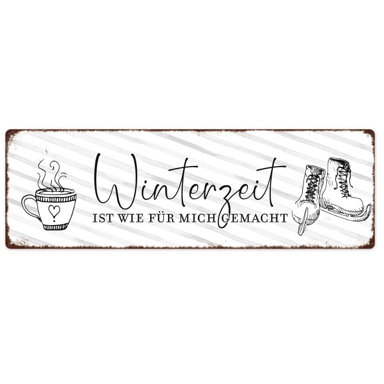 Textschild *Winterzeit* - 0
