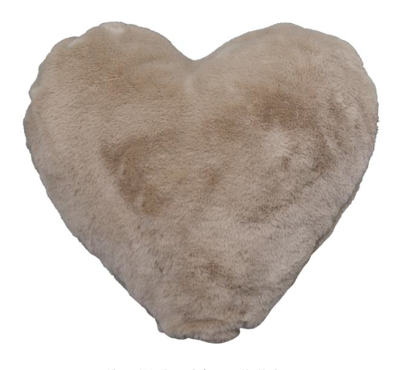 Deko-Kissen *Herz* taupe*