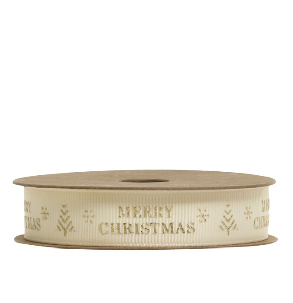 Geschenkband creme 5m