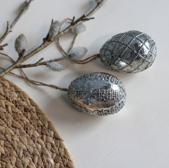 Osterei z. Hängen *Antique* im 2er Set