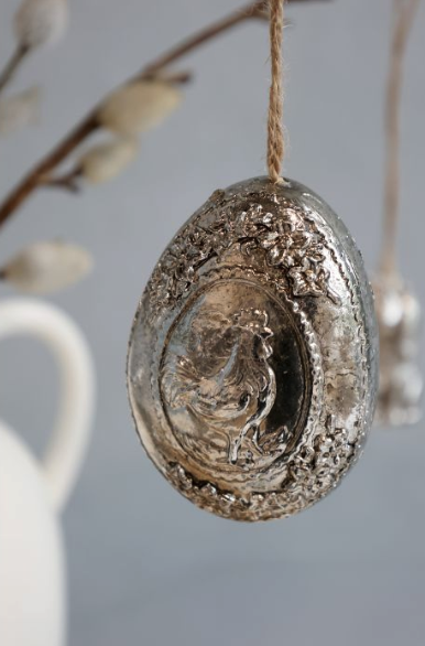 Osterei z. Hängen *Antique Motiv* im 2er Set - 0