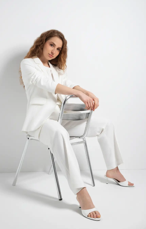 Fine Twill Blazer *off white*