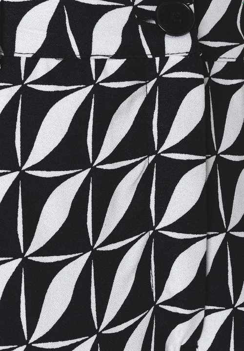 Palazzohose, graphischer Print - 2