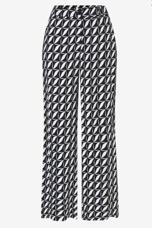 Palazzohose, graphischer Print - 0
