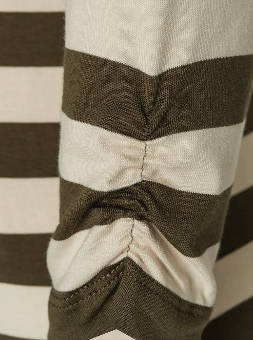Streifen-Shirt *olive/ecru* - 0
