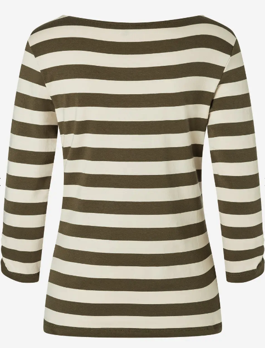 Streifen-Shirt *olive/ecru* - 1