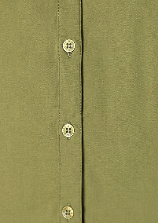 Baumwoll-Stretch-Bluse *soft moos green* - 1
