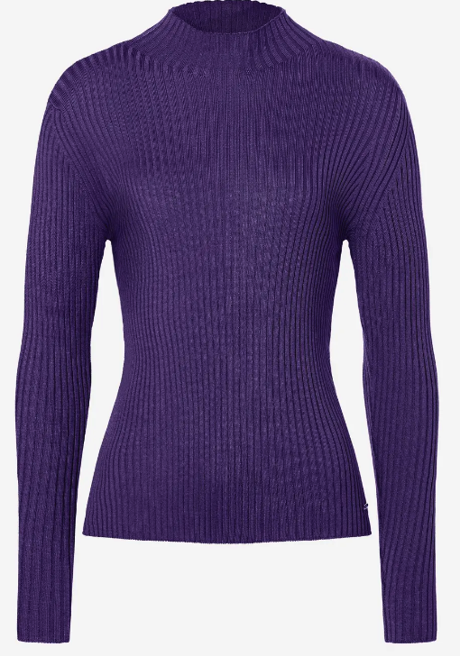 Rippstrick- Pullover pure purple - 1
