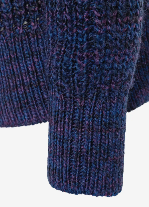 Strickpullover purple melange - 2