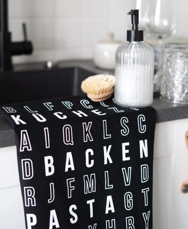 Geschirrtuch *Buchstabensalat* - 0