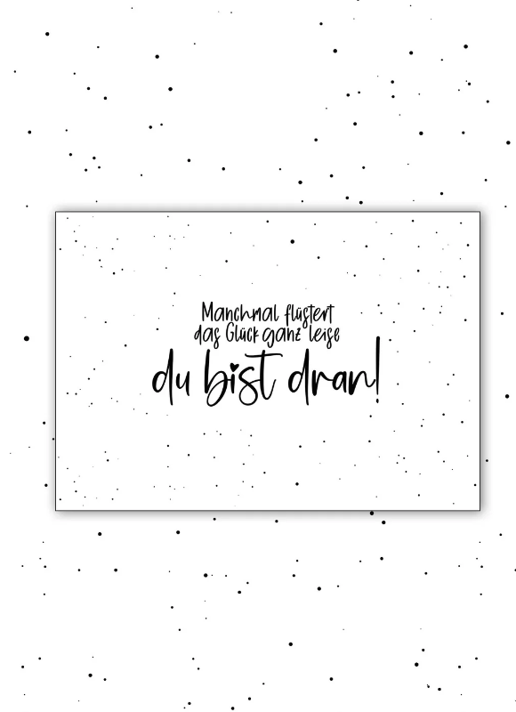 Postkarte *Glück flüstert* - 1