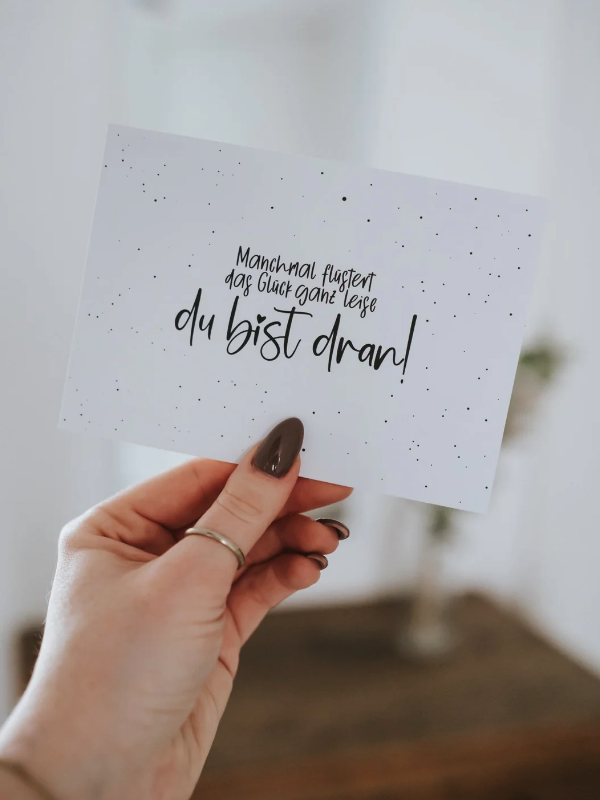 Postkarte *Glück flüstert*