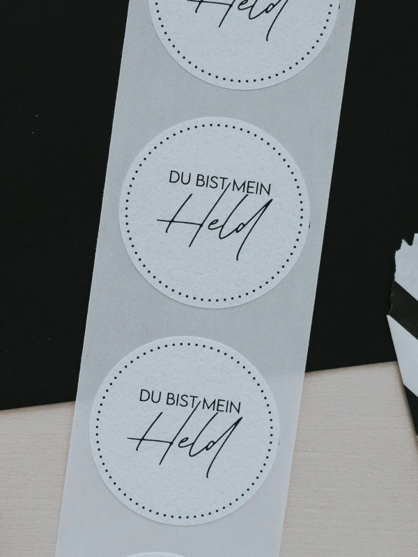 Aufkleber *Mein Held* - 0