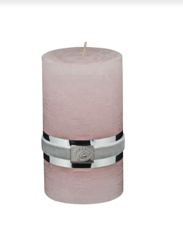 Kerze *rustic* 12,5 cm powder