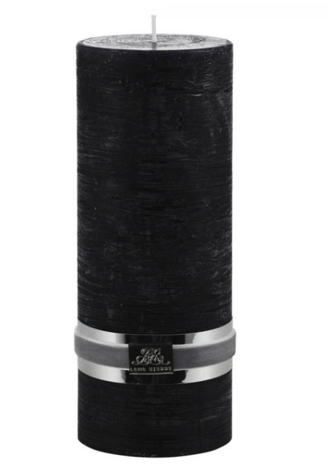 Kerze *rustic* 20 cm schwarz