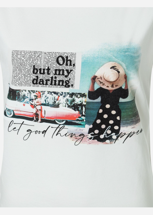 T-Shirt mit Print 50erJahre - 0