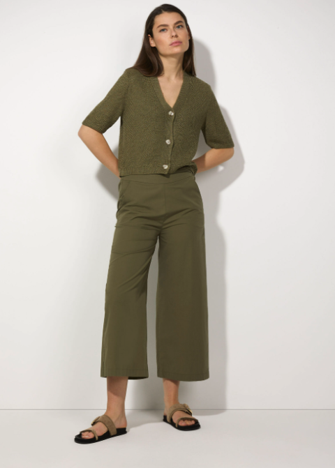 Ajour Cardigan *olive* - 0