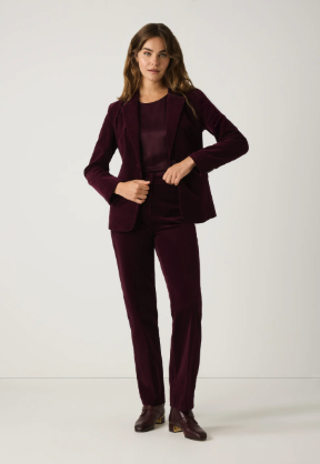 Samt-Blazer *ruby orchid* - 1