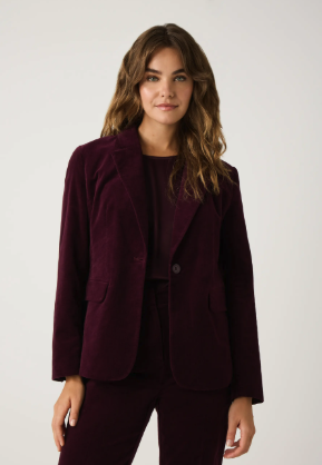 Samt-Blazer *ruby orchid*