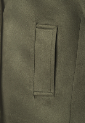 Jacke Wildlederoptik *olive* - 1