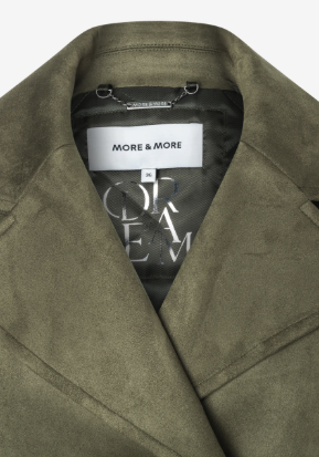 Jacke Wildlederoptik *olive* - 2