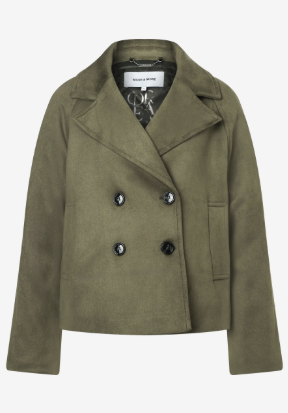 Jacke Wildlederoptik *olive*