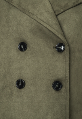 Jacke Wildlederoptik *olive* - 3