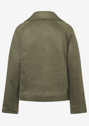 Jacke Wildlederoptik *olive* - 0