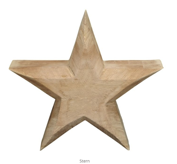 Deko-Stern natur 30 cm