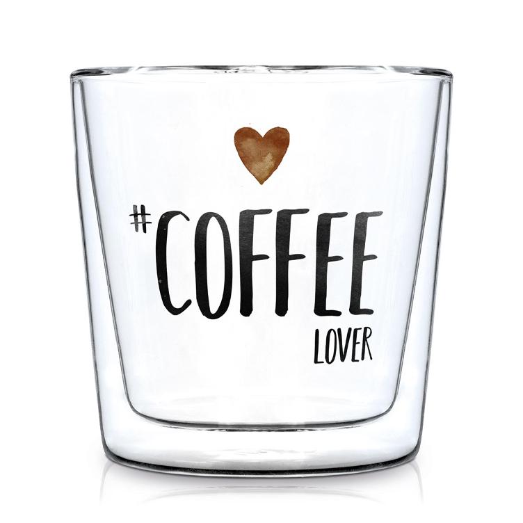 Doppelwandiges Cafeeglas