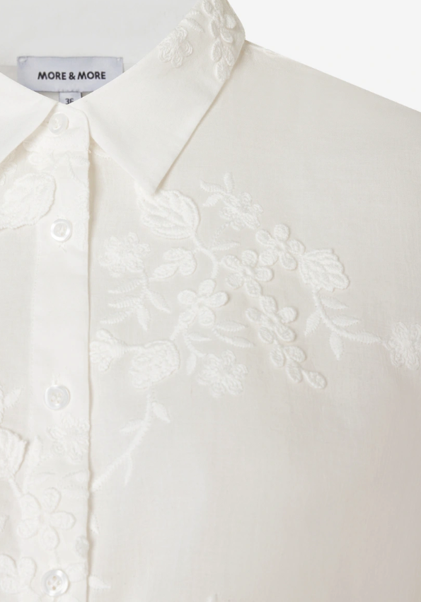 Bluse mit 3D-Blüten *off white* - 4