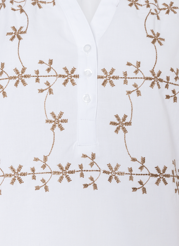 Tunica-Bluse bestickt - 2