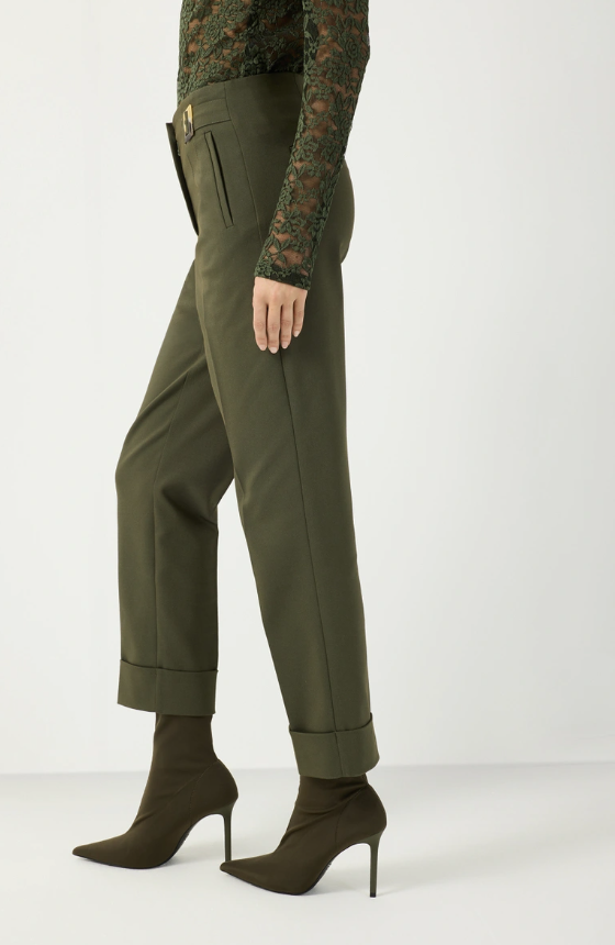 schmale Hose *forest green* - 2